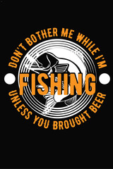 Fishing  T-shirt Design.