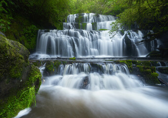 Purakanui Falls, in the Catlins Forest Park, New Zealand