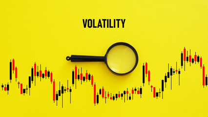 Financial market concept of volatility. Volatile chart control. Investments risk. Market Volatility