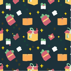 cute simple boxing day pattern, cartoon, minimal, decorate blankets, carpets, for kids, theme print design
