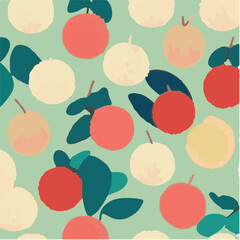 cute simple lychee pattern, cartoon, minimal, decorate blankets, carpets, for kids, theme print design
