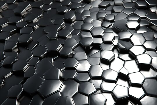 molecular structure of metal, metallic surface © stasknop