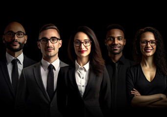 Diverse Leader with an Optimistic and Confident Look