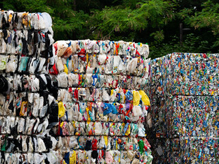 Compressed Recycling Garbage - Garbage Recycling Center