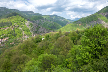 Fototapeta na wymiar Iskar gorge near village of Bov, Balkan Mountains, Bulgaria