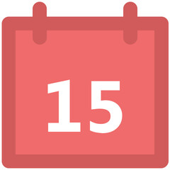 Icon of calendar, editable design 