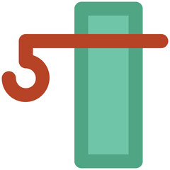 A customizable icon of lifting hook 