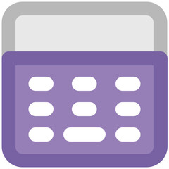 Adding machine, an icon of calculator 