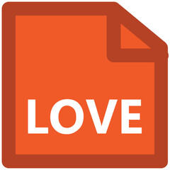 Pair of hearts bold line icon