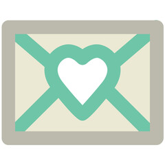 Greeting card bold vector icon