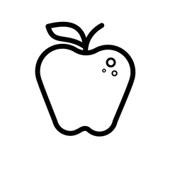 apple icon on white
