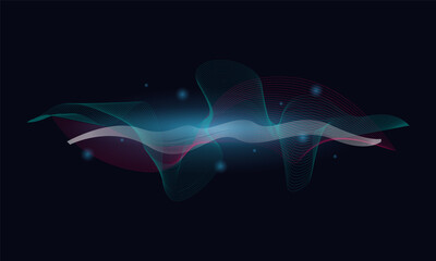 Colorful modern equalizer wave wallpaper design background