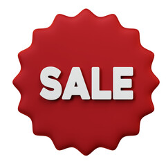 Set of 3d render sales icon high resolution on transparent background. 3d render icon set. PNG format