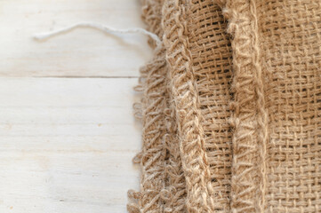 麻袋の縫い目