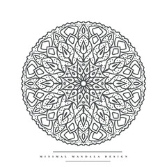 Modern Mandala Coloring Page with Nature-inspired Elements