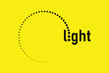 Light logo design vector template