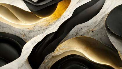 Luxury marble texture wallpaper. AI