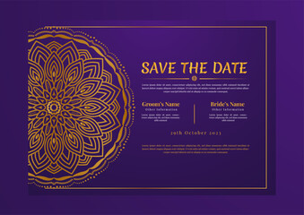Creative and Beautiful Floral Mandala Wedding Invitation Luxury Card Collection