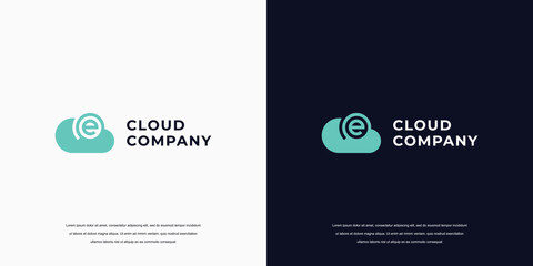 cloud icon logo design
