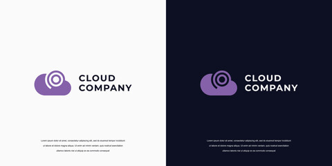cloud icon logo design