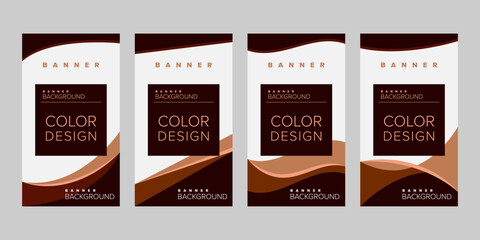 Color background banner vector design template