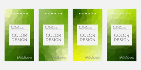 Color background banner vector design template