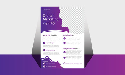 CORPORATE FLYER Template Design with Professional and Corporate look.