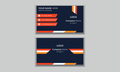 Business Card or Visiting Card Layout
