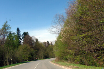 Fototapeta premium Beautiful Carpathian roads