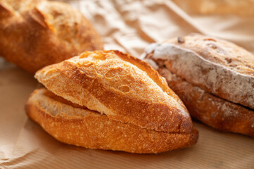 バターピーナッツのフランスパン