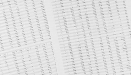 Obraz premium Financial documents lying on the table. Close-up view.