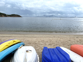 beach and sea located on the island of Cheung Chau, Hong Kong