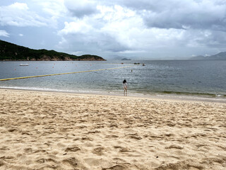 beach and sea located on the island of Cheung Chau, Hong Kong