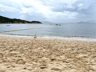 beach and sea located on the island of Cheung Chau, Hong Kong
