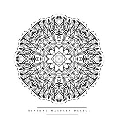 Mandala coloring page with nature-inspired elements