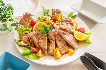 カラフルなトンテキ