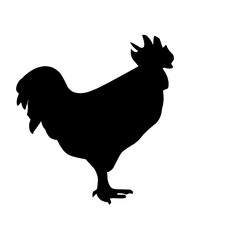Vector Chicken Silhouette