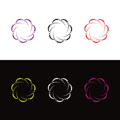 Colorful circle vector logo template design