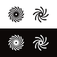 Circle vector logo template illustration