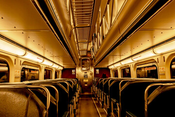 Fototapeta premium public transportation scenes in chicago illinois
