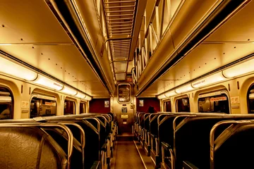 Fotobehang public transportation scenes in chicago illinois © digidreamgrafix