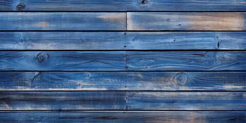 Obraz premium Blue wooden planks background. Wooden texture. Blue wood texture. Wood plank background. generative AI