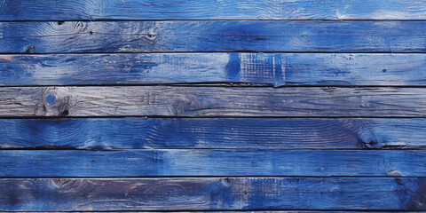 Blue wooden planks background. Wooden texture. Blue wood texture. Wood plank background. generative AI