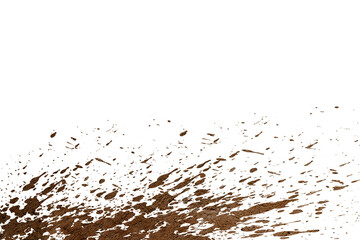 mud splash isolated transparency background.. - 607141032