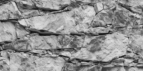 Abstract gray stone background, The texture of the stone wall. Close-up, generative ai