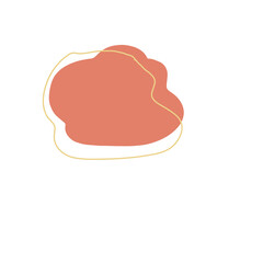 Aesthetic abstract doodle blob decoration