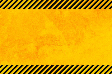 Grunge yellow and black diagonal stripes. Industrial warning background, warn caution,...