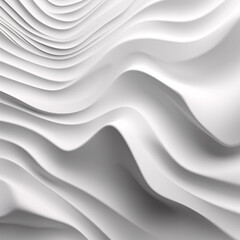 A 3D illustration showcasing a wave-like pattern against a clean, minimalist background