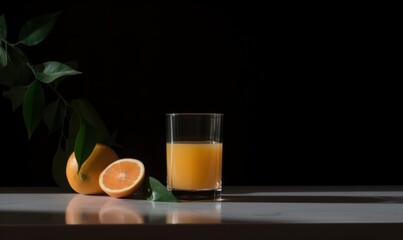 glass of orange juice on the table HD 8K wallpaper Stock Photography Photo Image