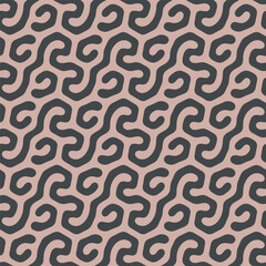 Ethnic Native Art Bohemian Seamless Pattern Vector Aesthetic Abstract Background. Fashionable Apparel Design Trendy Retro Textile Print Repetitive Folk Graphic Abstraction. Chic Boho Endless Ornament